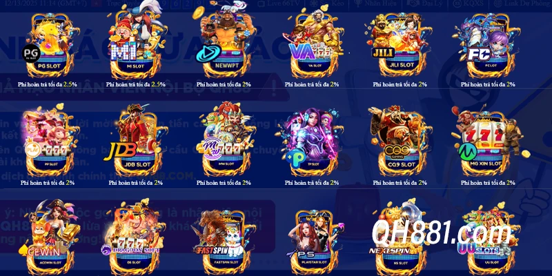 Kho game lớn là một trong những điều mà QH88 tự hào