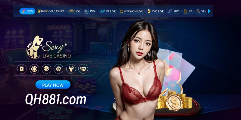 Sảnh chờ của casino qh88 sống động